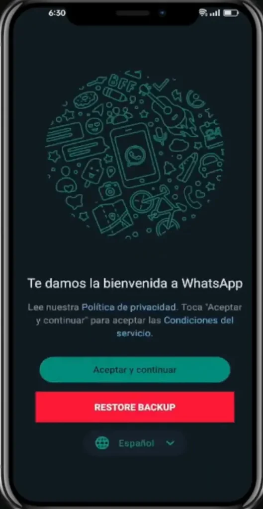 aceptar y continuar