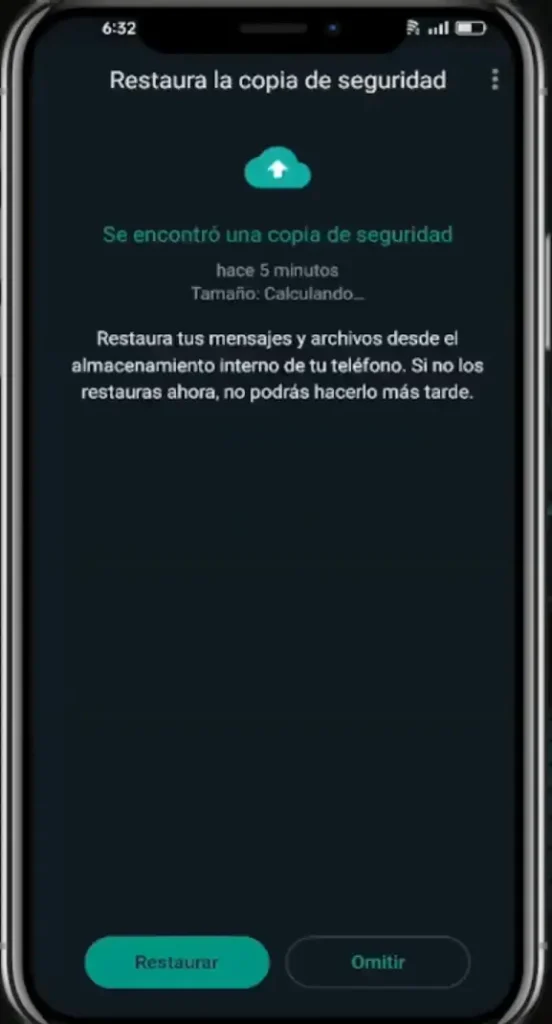 restaurar copia de seguridad